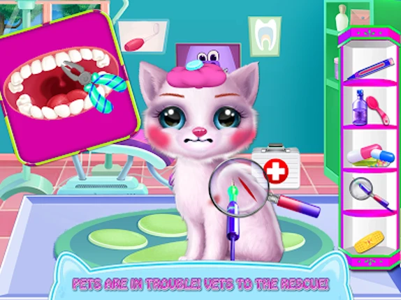 ER Pet Vet - Fluffy Puppy Game Image
