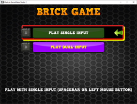 Brick & Ball  - Accessible Game - One Button Simple Control System Image