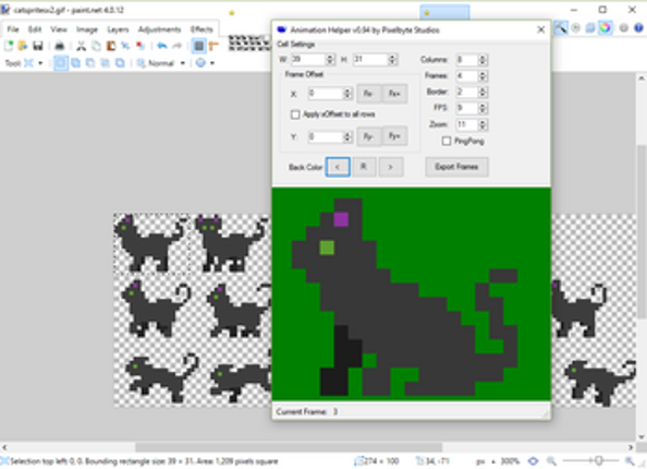 Paint .Net Animation Helper Plugin screenshot
