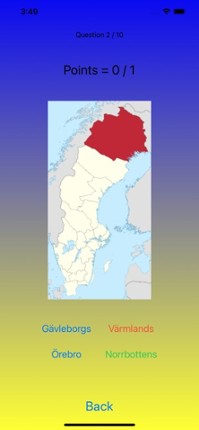 Provinces of Sweden -game Image