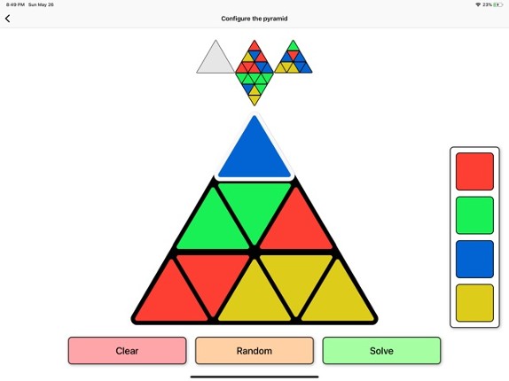 Pyraminx Solver screenshot
