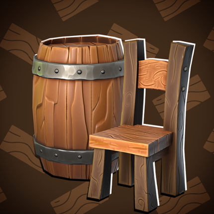 Stylized Wooden Furniture Pack | 3D Lowpoly Assets Image