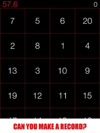 Don't Touch The Wrong Numbers - Quick Agility & Reactions Race Against Time And Clock Test screenshot