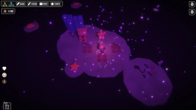 Falling into Meteor Island screenshot