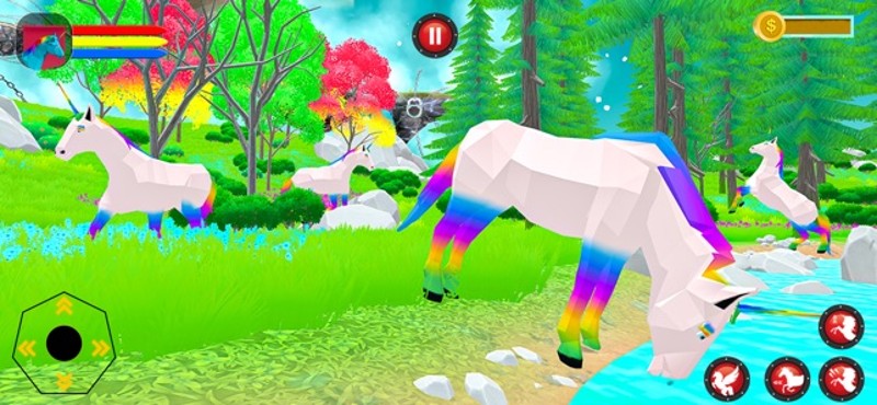 Flying Unicorn Pegasus Horse screenshot