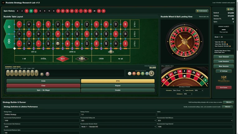 Roulette Strategy Research Lab Image