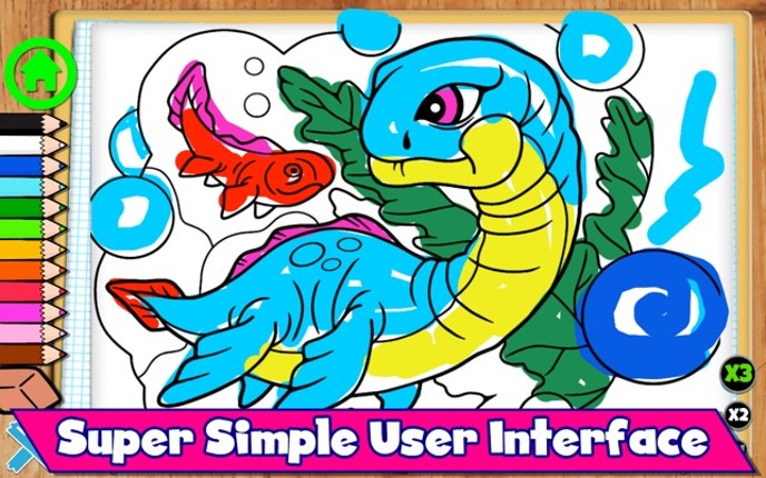 Coloring Dinos For Kids screenshot