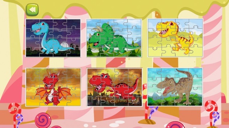 Dinosaur Jigsaw learning easy kids games for 4 yr Image