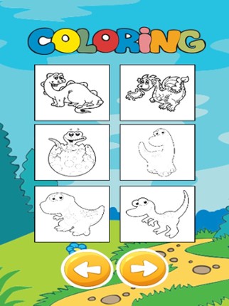 Dragon Dinosaur Coloring Book HD Image