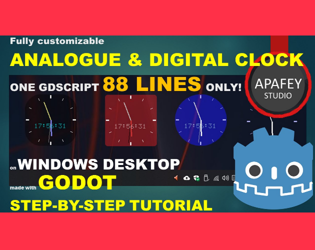 Games like Fully customizable clock on Windows Desktop - Free exe + tutorial + source code