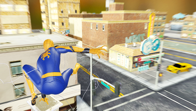 Spider rope flying hero Image