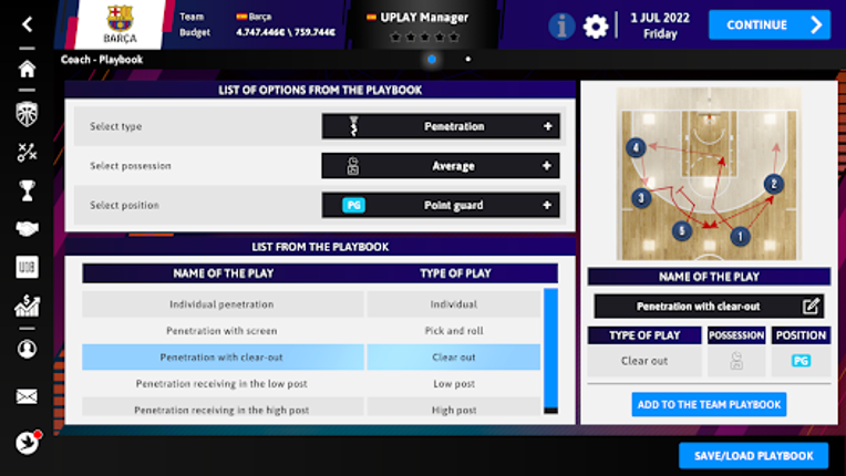 iBasketball Manager 23 screenshot