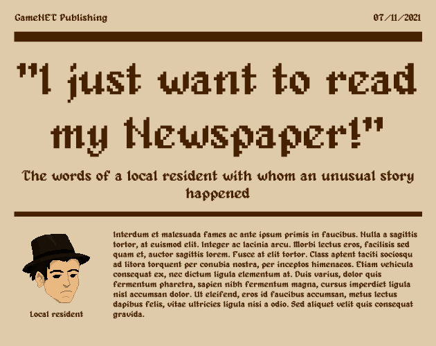 Games like i just want to read my newspaper!