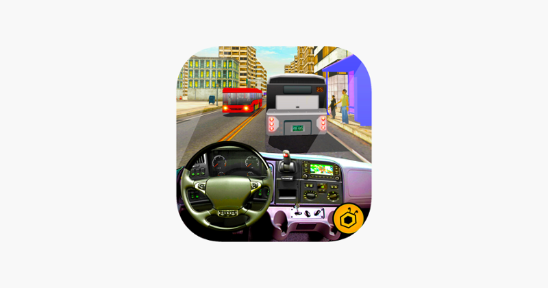 Real Modern city Bus driving simulator 3d 2016 - transport passengers through real city traffic Image