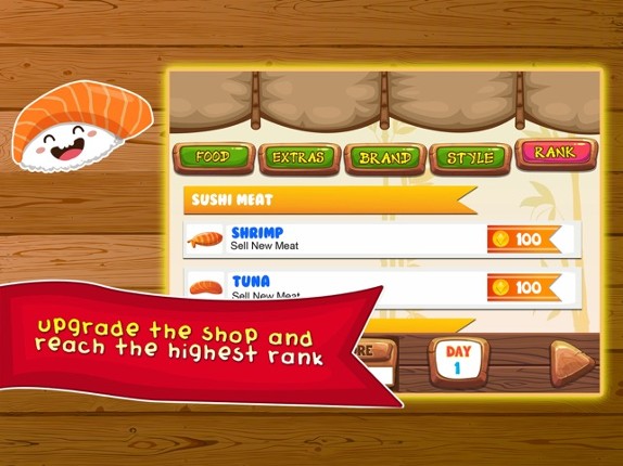 Sushi Food Maker Dash - lunch food making & mama make cooking games for girls, boys, kids screenshot