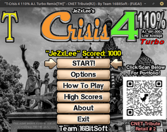 "T-Crisis 4 110% A.I. Turbo Remix™" - Linux/Windows® Retail # 2 Image