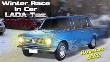 Winter Race in Car Lada Taz Image