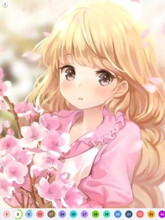 Anime Paint - Color By Number screenshot
