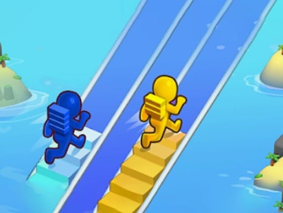 Bridge Ladder Race Stair game Game Cover