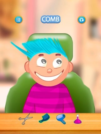 Child game / Crazy Hair Salon (blue hair) Image