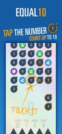 Equal 10 - Mathematics is fun screenshot