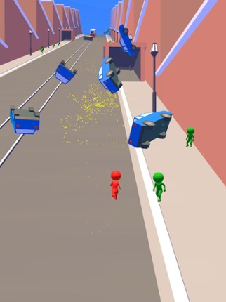 Falling Cars 3D Image