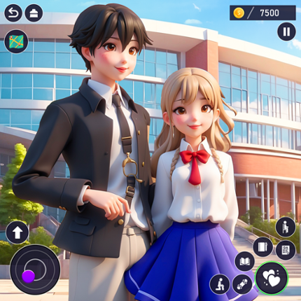 High School Love Anime Games Game Cover