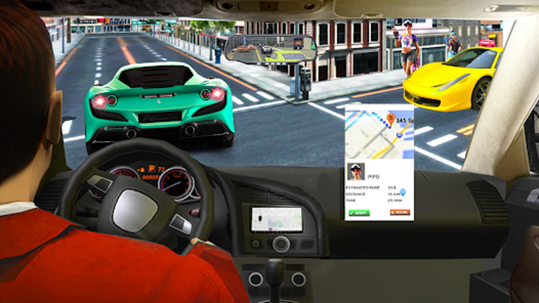 Taxi Games Driving Car Game 3D screenshot