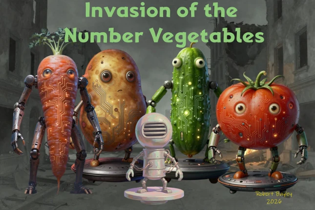 Invasion of the Number Vegetables Image
