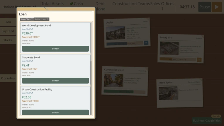 Leverage Real Estate Simulator Image