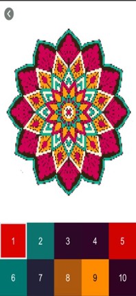 Mandala Pixel Art Coloring screenshot