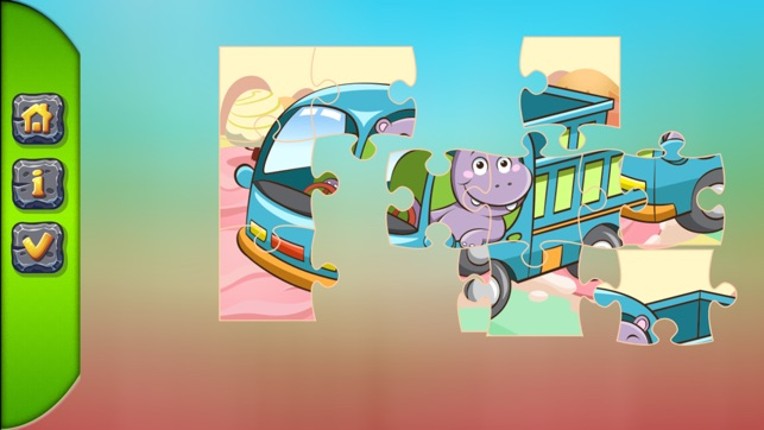 Car and Trucks Jigsaw Puzzles for Toddlers Free Image