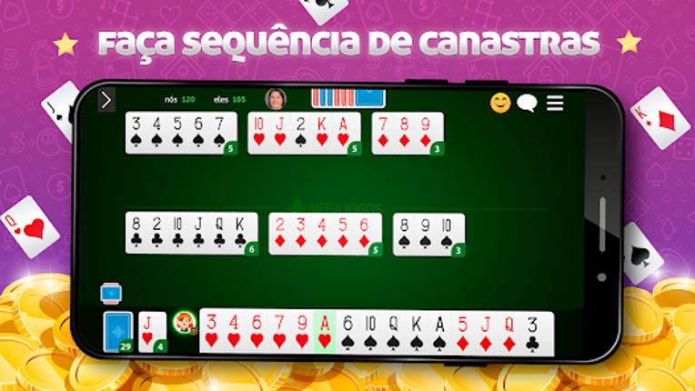 Buraco Online - Mano a Mano screenshot