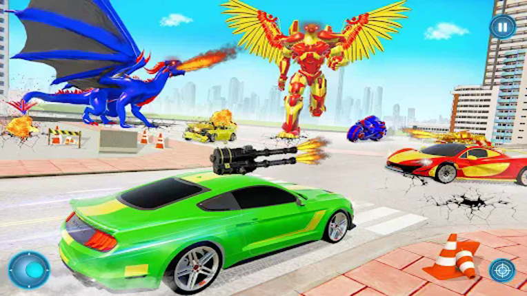 Flying Pigeon Robot Car Game Image