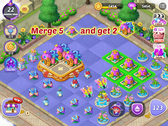 Merge Witches-Match Puzzles screenshot