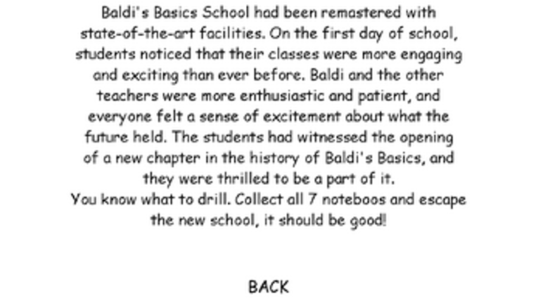 Baldi's Basics New School Opening Remastered! screenshot