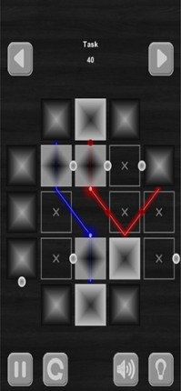 Lazers Puzzle. Colored rays screenshot