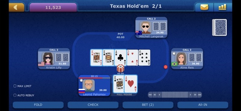 Online Poker LiveGames screenshot