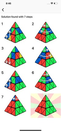 Pyraminx Solver screenshot