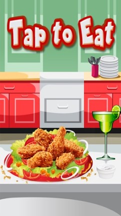 Spicy chicken wings maker – A fried chicken cooking &amp; junk food cafeteria game Image