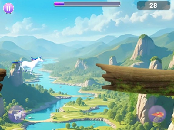 Unicorn dash : Magical Sky run screenshot