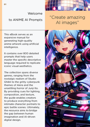 ANIME AI Prompts - eBook Image
