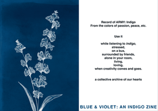 Blue & Violet: an Indigo Zine screenshot