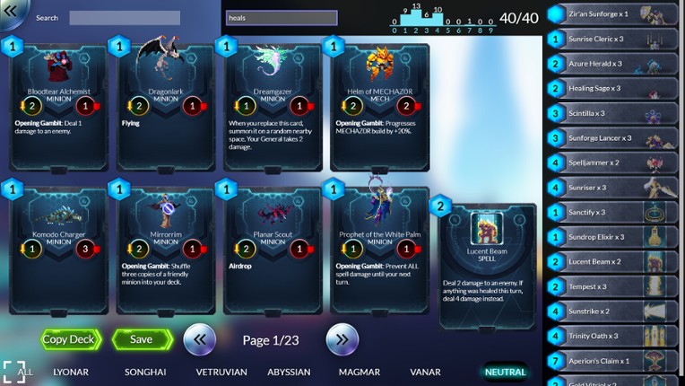 Duelyst GG screenshot