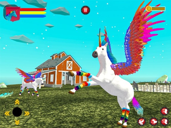 Flying Unicorn Pegasus Horse screenshot