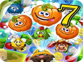 Funny Faces Farm Match3 Mermaid - treasure game Image