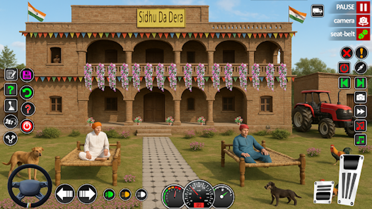 Indian Offroad Tractor Driving Image