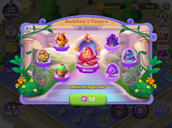 Merge Witches-Match Puzzles screenshot