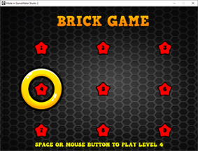 Brick & Ball  - Accessible Game - One Button Simple Control System Image