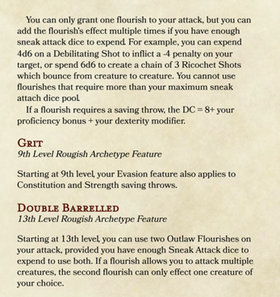 Rogue Subclass - The Outlaw (D&D 5e) Image